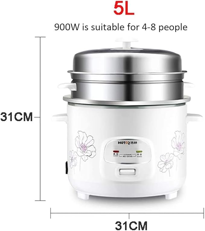 Rice Cooker and Steamer Household Non-Stick Rice Cooker Warm Function for 2-9 People
