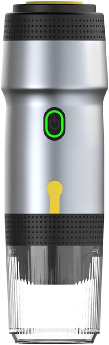 Portable Capsule Coffee Maker 60Ml Electric Cordless Espresso Maker Fast Heating Electric Coffee Maker for Camping Travel Hiking Office. (with USB)C