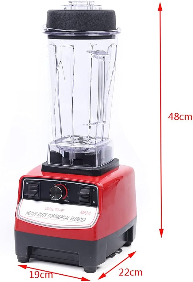 Professional Blender for Kitchen 1500W Electric Commercial Blender Milkshake Mixer Smoothie Maker Mixed Drink Coffee Maker for Home Kitchen Restaurant Speed Control 2L/0.5Gal Cup