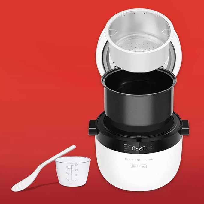 Instantt Pot 12-Cup Rice &amp Grain Cooker With 8 Smart Programs Delay Start Keep Warm Nonstick Pot Stainless Steel Dishwasher Safe Easy One-Touch Cooking