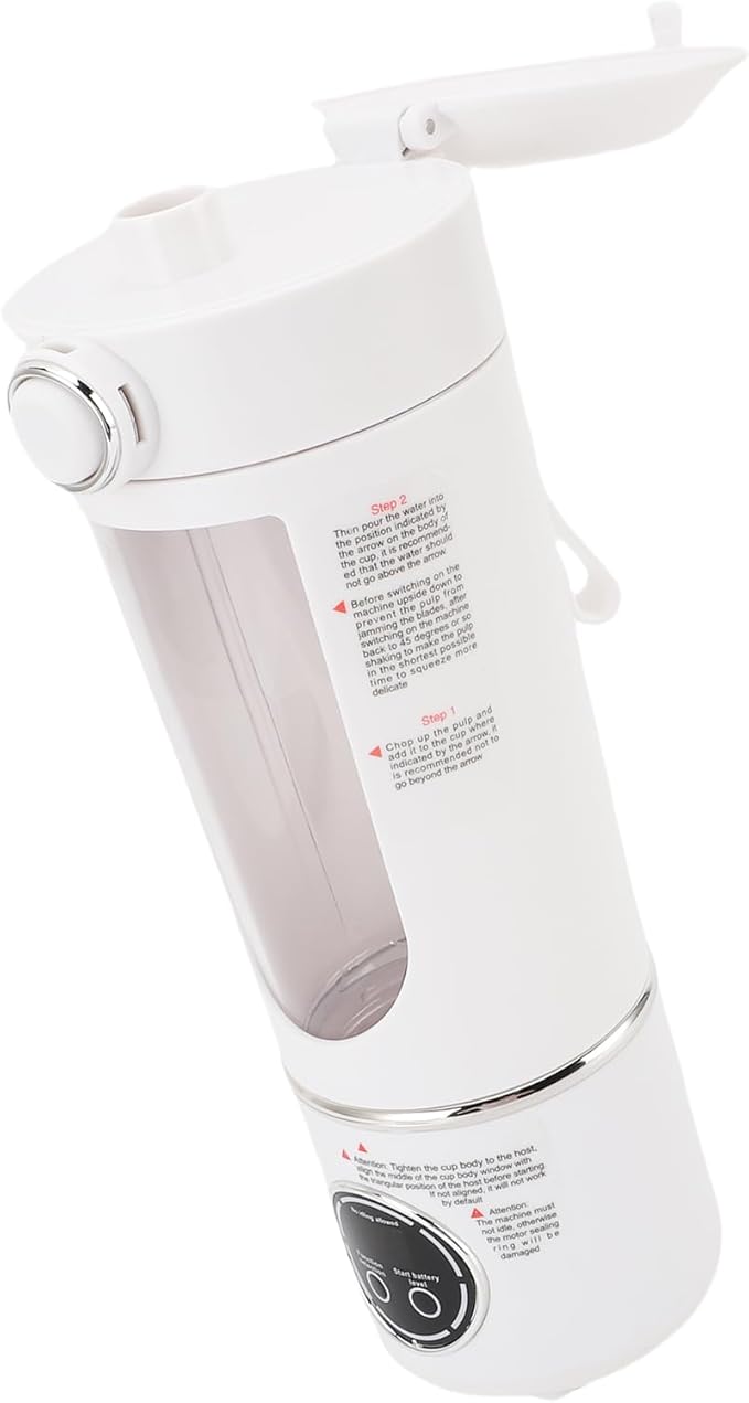 Asixxsix Portable Blender 700ML Leakproof Lid Rechargeable Smoothie Blender Travel with 1500mAh Battery for Travel Gym Home Office (White)