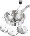 Stainless Steel Food Blender for Vegetables and Fruits Multi-functional Cooking Tool for Home and Kitchen with Comfortable Grip and Professional Design