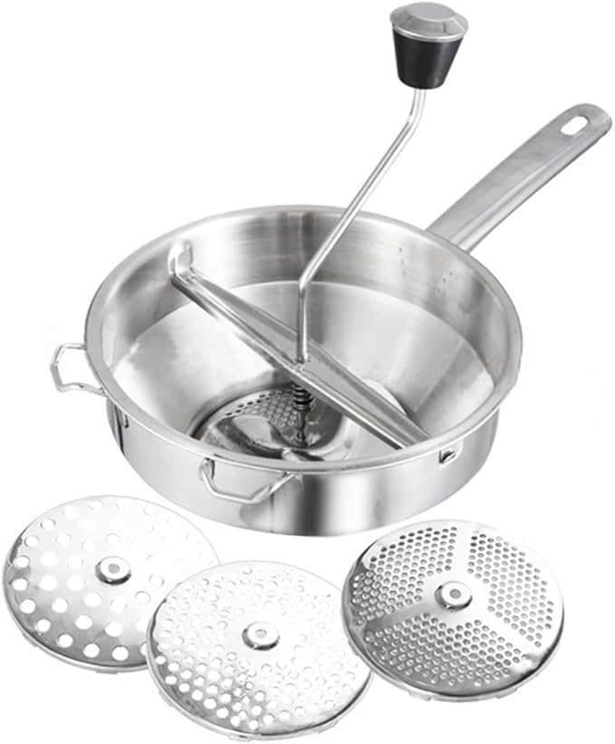 Stainless Steel Food Blender for Vegetables and Fruits Multi-functional Cooking Tool for Home and Kitchen with Comfortable Grip and Professional Design