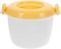 Hemoton Microwave Rice Cooker Small 4-Cup Capacity Microwavable Rice Maker with Steamer for Vegetables Pasta and Soups Convenient Compact Kitchen Appliance