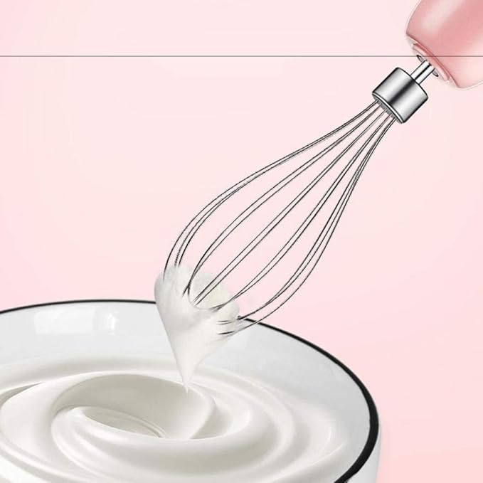 Immersion Hand Blender120W-Stepless Speed 4-in-1 Smart Stick Blender with Mixing BeakerEgg Whisk for Smoothies/Puree Baby Food/Sauces/SoupsPink