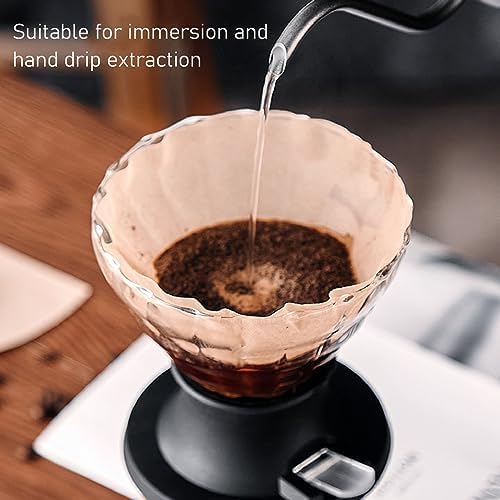 High Temperature Glass Coffee Dripper with Steel Balls Prevent Falling Easy to Operate Suitable For Immersion and Hand Drip Extraction