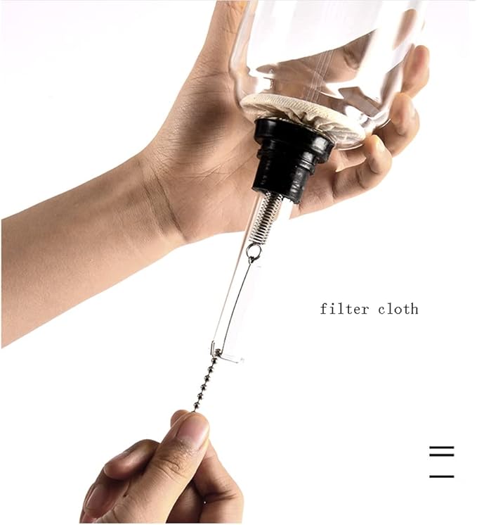 JITEM Cafetera Syphon Coffee Maker Manual Retro Vacuum Glass Siphon Pot Percolators 3 Cups Glass Tabletop Siphon Coffee Maker for Coffee or Tea