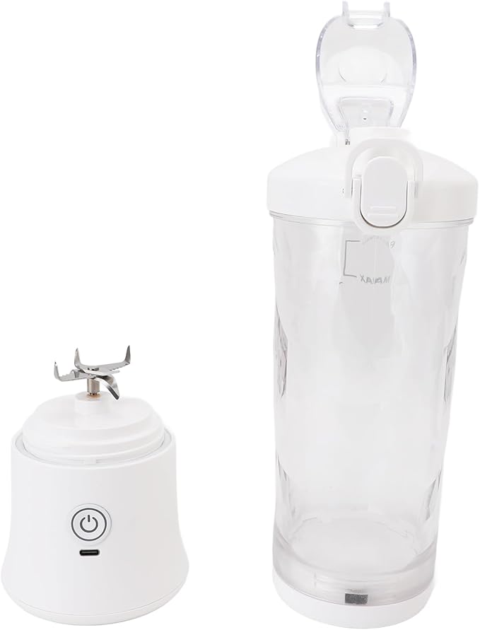 Fabater Portable Blender 600ml Cordless Rechargeable Personal Blender Mini Juicer with Leakproof Lid Sip Spout for Smoothies Shakes Baby Food Travel