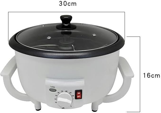 Coffee Bean Roaster Coffee Roaster Machine Coffee Bean Roaster Non-Stick Pan Temperature Control Popcorn Peanut Nut Maker