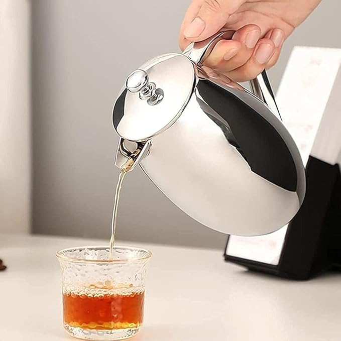 French Press Coffee Maker Double Walled Stainless Steel French Press/Tea Maker with Extra Filter Screens Dishwasher Safe