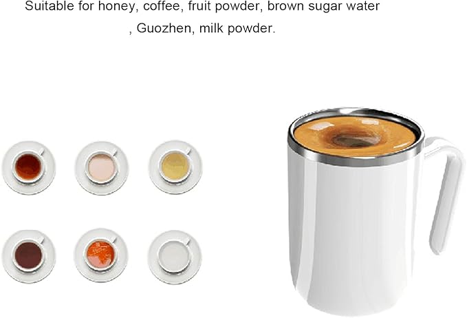Smart Hot Beverage Blender Cup Self Stirring Beverage Cup Automatic Mixing Coffee Blender Cup Automatic Self Stirring Coffee Cup