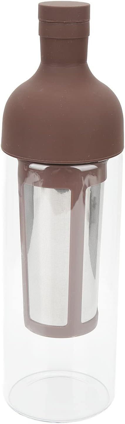 Cold Brew Coffee Wine Bottle Double Layer Design Cold Brew Coffee Maker with Stainless Steel Filter 1000ml Large Capacity for Iced Coffee Lovers