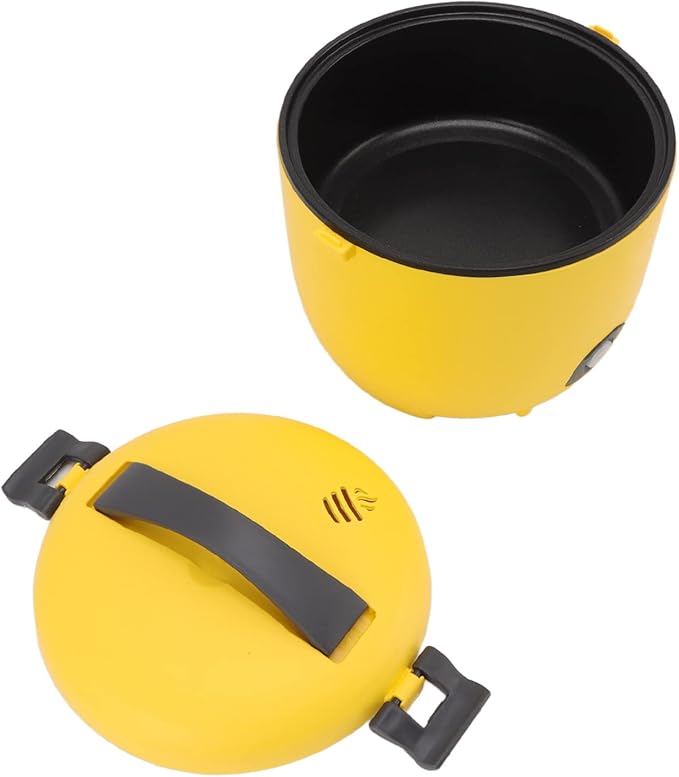 Mini Rice Cooker 450W Portable Steamer Small Electric Grain Cooker Nonstick Pot Travel Rice Cooker Steamer Multicooker 2L