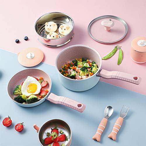 Cookware Cookware Set Intimate Baby Food Supplement Pot Instant Noodle Pot Non-Stick Pot Small Milk Pot with Steamer Steamer Pot