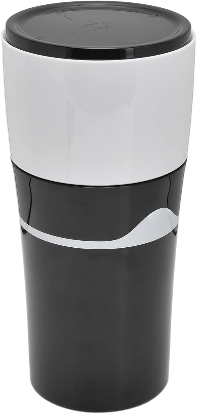 Fydun 450ml Portable D Coffee Maker Travelling D Coffee Machine for SBlack White for Home Use Multifunctional Accessory (Black White)