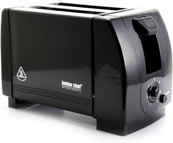 Better Chef 2-Slice Black Toaster