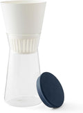 Chef’n Nut Milk Maker with Glass Carafe – Make Homemade Almond Oat Hazelnut Soy Coconut Milk – Includes Mesh Filter Spill-Proof Lid Recipe Book – Easy to Use Dishwasher Friendly