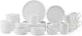 Mikasa Samantha Bone China Lightweight Chip Resistant 40 Piece Dinnerware Set Service for 8