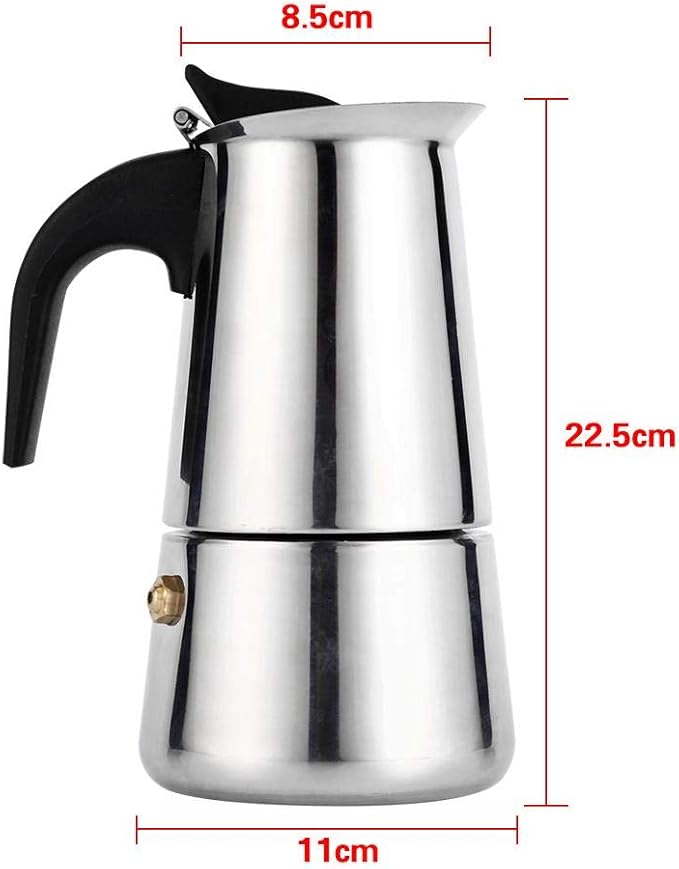 Coffee Maker Coffee Maker Asixx Stainless Steel Coffeemaker or Press Coffee Maker Perfect for Using in Home or Office 4 Sizes(450ml)