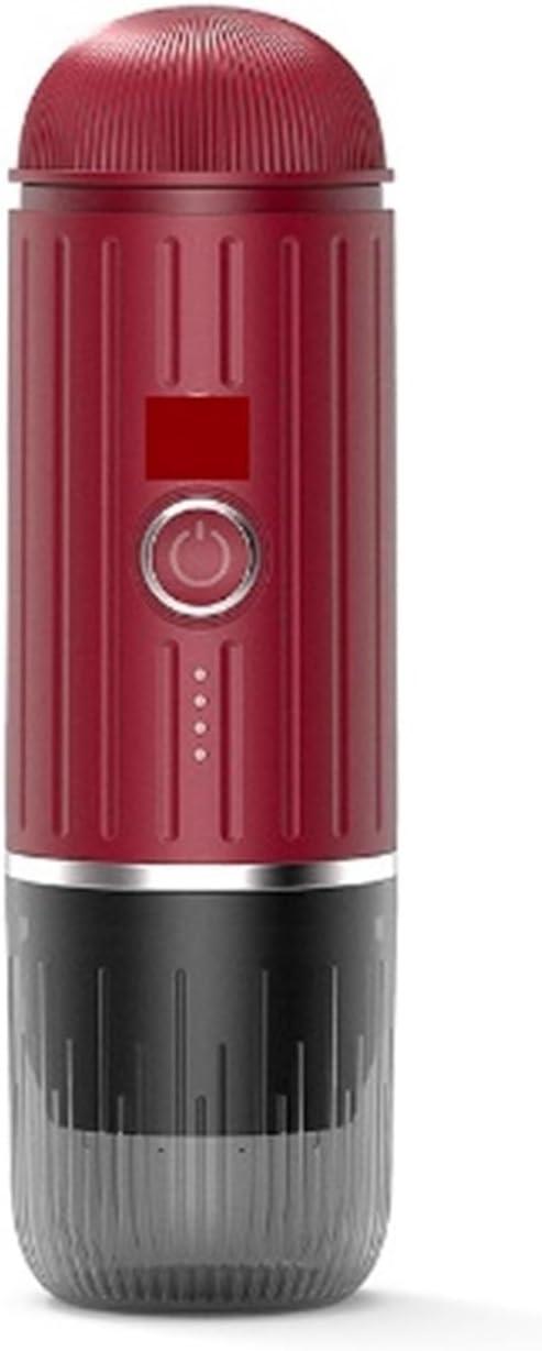 Portable Coffee Machine Portable 2 In 1 Espresso Machine Compatible With Capsules And Ground Coffee 19 Bar Pressure Perfect For Kitchen Travel Campingfor Outdoor Travel Picnic(Red)