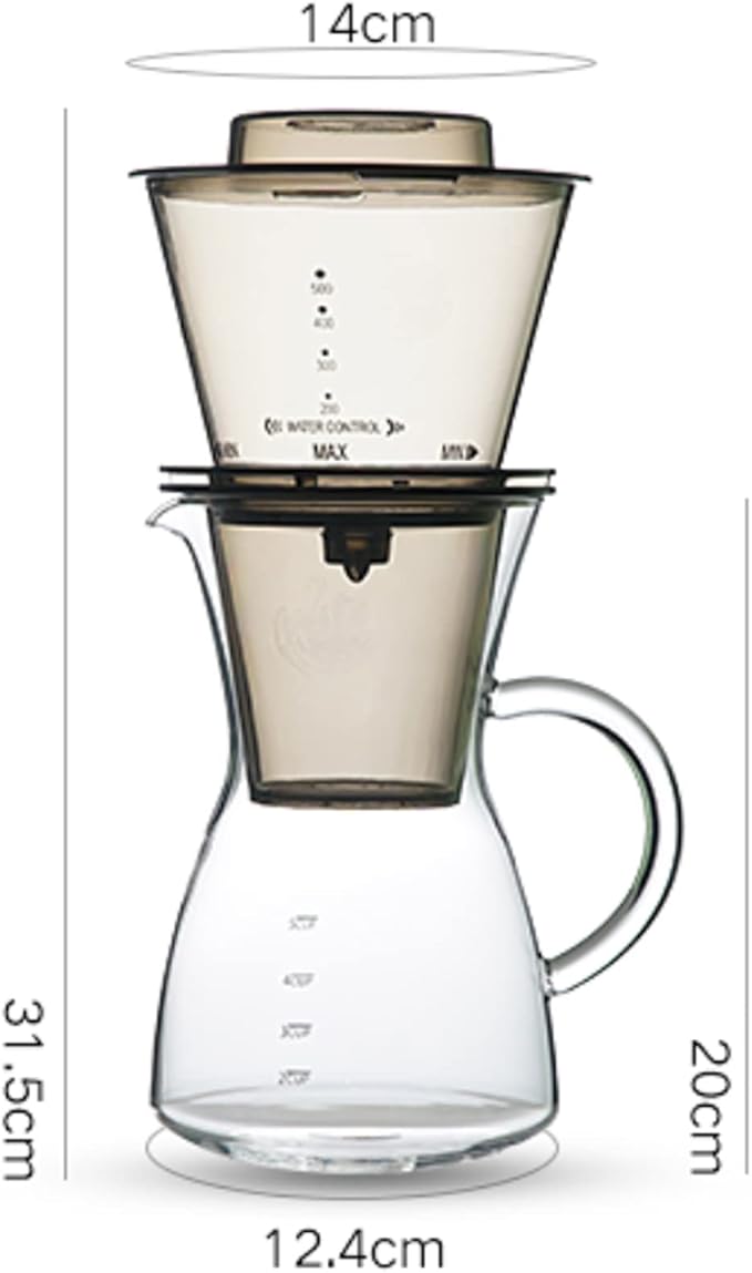 Cold Brew Coffee Maker Moka Pot Iced Home Coffee Drip Iced Coffee Tools Drip Pot Set High Borosilicate Glass Filter Coffee Machine 700ML