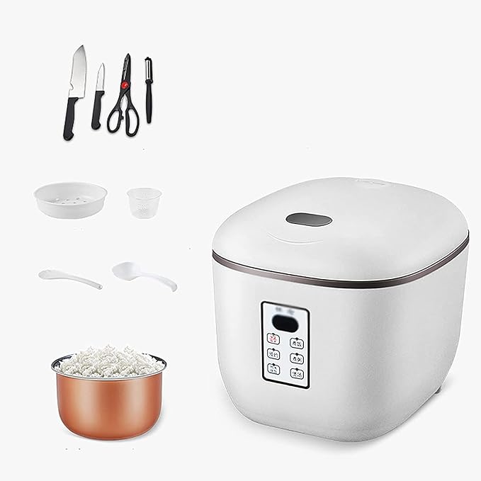 Rice Cooker/Home Multifunctional Smart Mini Rice Cooker Reservation Automatic Small 2.8L Cooking and Stewing Rice Cooker (Pink A) (White A)
