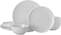 Mikasa Kyler Bone China Lightweight Chip Resistant 12 Piece Dinnerware Set Service For 4White