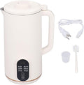 Multifunctional Blender 10 Leaf Stainless Steel Blades Filter Free Smoothie Maker Juicer Soymilk Maker with Intelligent Reservation for Soups Sauces Baby Food and More (White US Plug 110V)