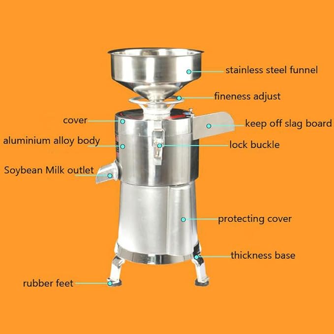 Soybean Maker Grain Grinder Juicer Blender Soy Milk Grinding Machine Kitchen Household Commercial Automatic Separated Grinder
