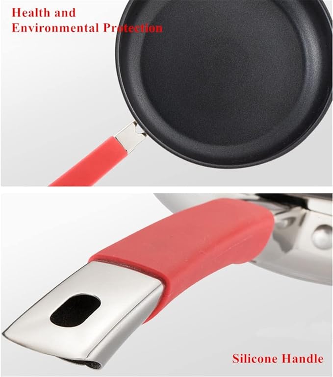 Cookware Cooking Tools 8 Piece Stainless Steel Cookware Set Nonstick Casserole + Milk Pan + Steamer Kitchen Cookware