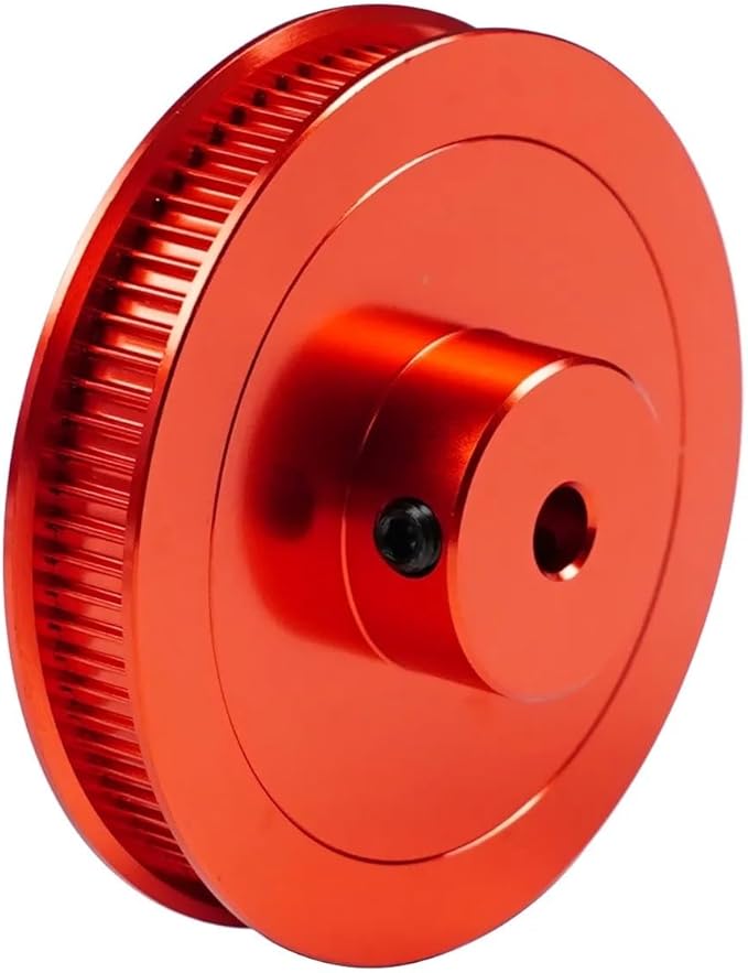for VORON 80 Teeth GT2 Timing Pulley 2GT Synchronous Pulley Bore 5mm for Width 6mm Timing Belt 80T GT2 Aluminum Alloy Driving Wheel(Black_6MM)