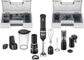 BLACK+DECKER Kitchen Wand Cordless Immersion Blender 6 in 1 Multi Tool Set Hand Blender with Charging Dock Black (BCKM1016KS10)