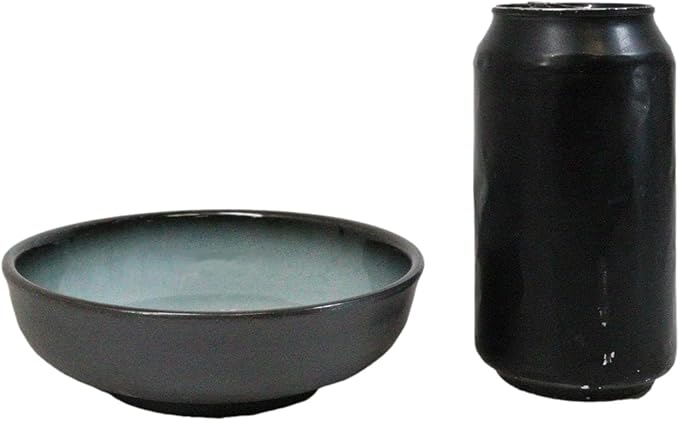 Ebros Gift Blue Sky Stars Artistic Seikai Porcelain Collection Dinnerware Serveware Kitchenware Set Asian Japanese Dining Restaurant Supply (Pack Of 5 Shallow Bowl Deep Plates 10oz)