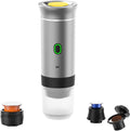 Portable Coffee Maker 3-in-1 Portable Espresso Machine Travel Coffee Maker Work with Capsule and Ground Coffee Cold Brew and Heating Coffee Maker