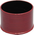 Hitsu Heat Resistant Made in Japan Dishwasher Safe High Rim Rice Container Red Brush (Inner Black) (Parent)