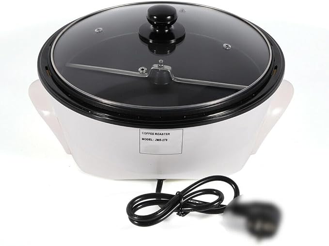 800W Electric Coffee Roaster 3.3lb Max CapacityCoffee Roasting Machine Popcorn Bean Roaster Temperature Adjustment 110V for Home Cafe