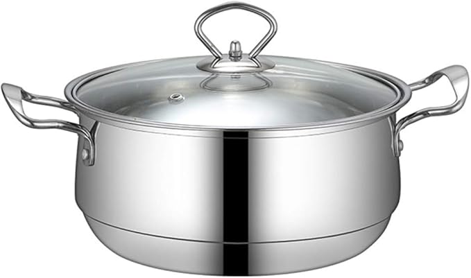 Large Capacity Stainless Steel Cooking Soup Pots Saucepan For Kitchen Cookware Pans Stewpan