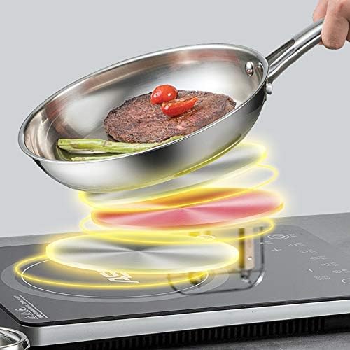 Pots and Pans Cookware Set Combination Stainless Steel Wok Soup Pot Milk Pot Frying Pan Gift Set Pot Three-Piece Set of Four Sets of Household Kitchen Supplies vision