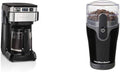 Hamilton Beach Programmable Coffee Maker 12 Cups Front Access Easy Fill Black (46310) &amp Hamilton Beach Fresh Grind 4.5oz Electric Coffee Grinder Black (80335R)