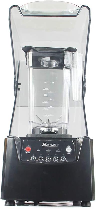 0.48Gal Soundproof Smoothie Machine Time Adjustable Smoothie Maker with Stainless Steel Blades 2600W Automatic Ice Crusher Mixer for Commercial Home Use Hotels