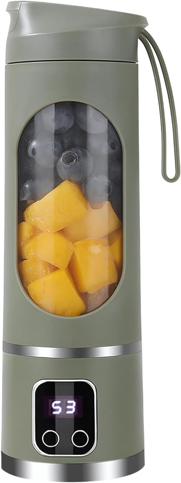 Juicer Cup Portable Student Blender Multifunctional In-House Battery U Charging 450 Ml / 15.2 Fl Oz Capacity Home And Trip Use With Silicone Handle