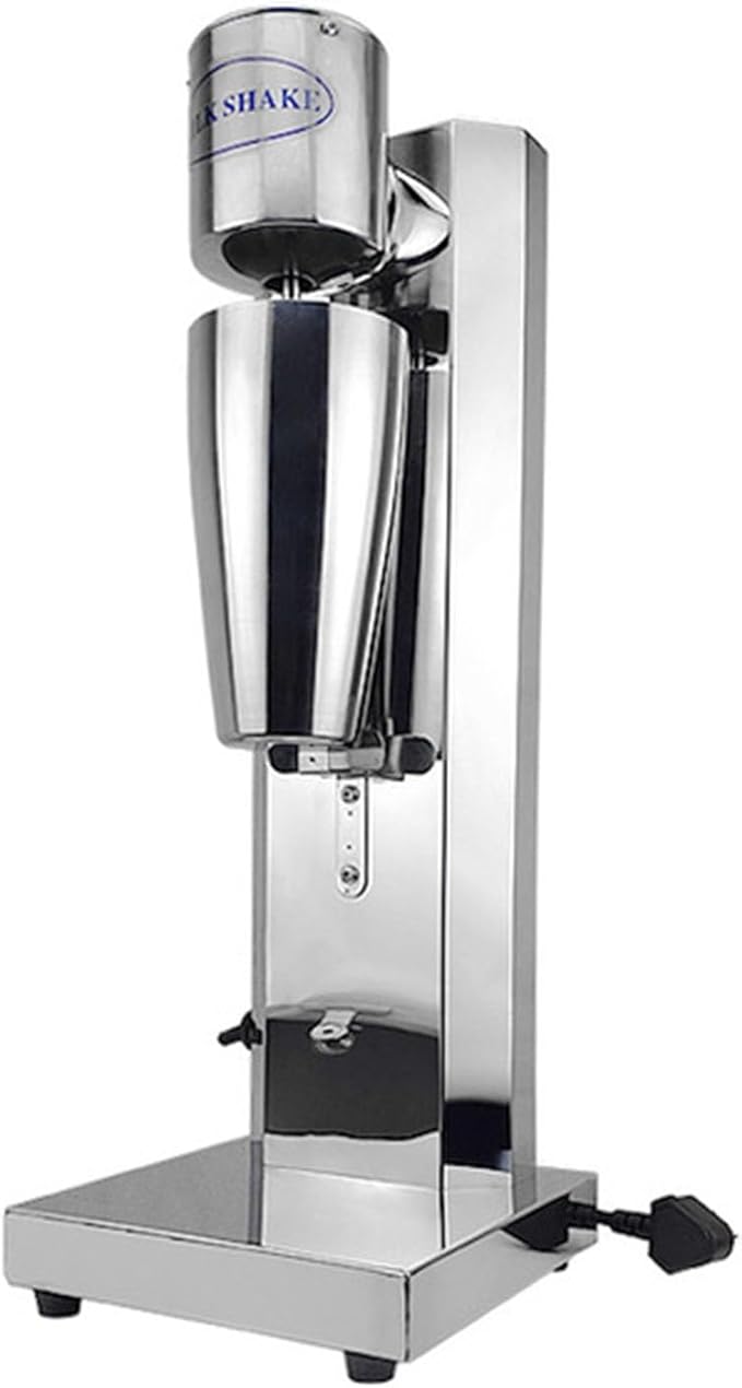 Milkshake Maker Mixer 2 Speeds Electric Milk Shaker Machine Drink Mixer Stainless Steel Milkshake Machine Frappe Mixer Protein Shaker Blender For Smoothie Milk Frother Coffee Foamer Milk Tea Cocktai