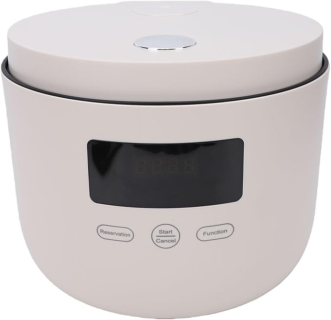 Generic Rice Cooker Non Stick Electric Hot Pot with Steaming Basket 3L Portable Multifunctional Cooking Pot for Ramen Noodles Pasta Soup (US Plug 110V)