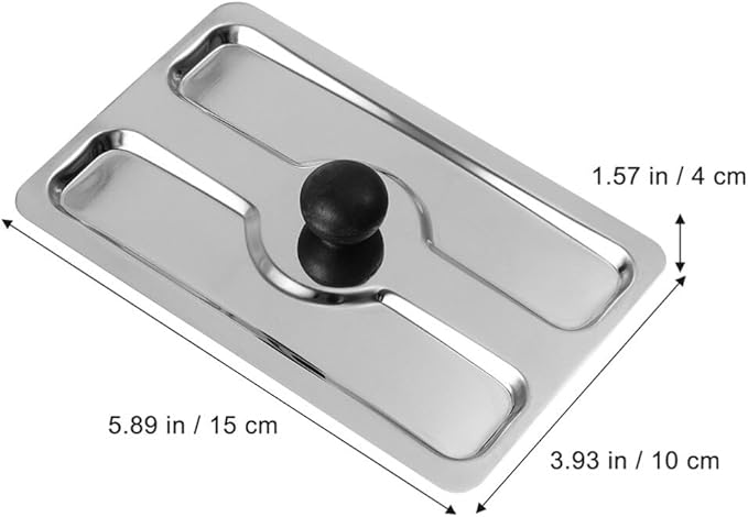 UPKOCH 2pcs Professional Toaster Upper Lid Stainless Steel Cover for Bread Maker Toaster Protector Practical Accessory for Kitchen Use