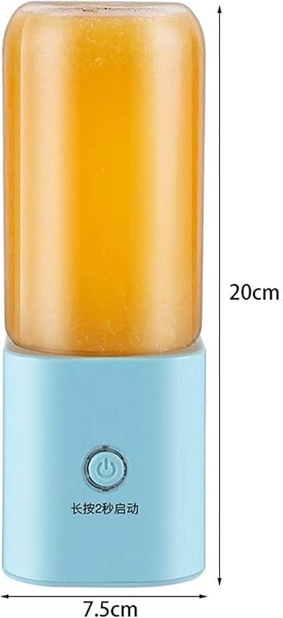 Portable BlenderPersonal Blender with USB Rechargeable Mini Fruit Juice MixerPersonal Size Blender for Smoothies and Shakes Mini Juicer Cup TravelFruit JuiceMilk