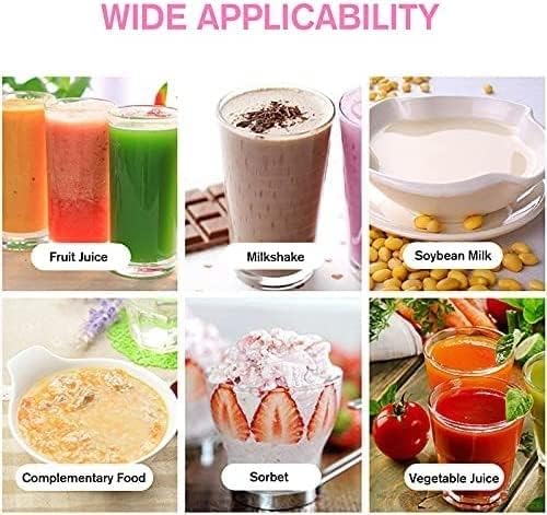 Portable Blender Smoothies Personal Blender Mini Shakes Juicer Cup USB Rechargeable(Pink)