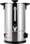 8L/2.11 Gal Commercial Coffee Maker Large Stainless Steel Coffee Percolator Hot Water Beverage Dispenser Commercial Large Water Urn for Home Party Office Wedding