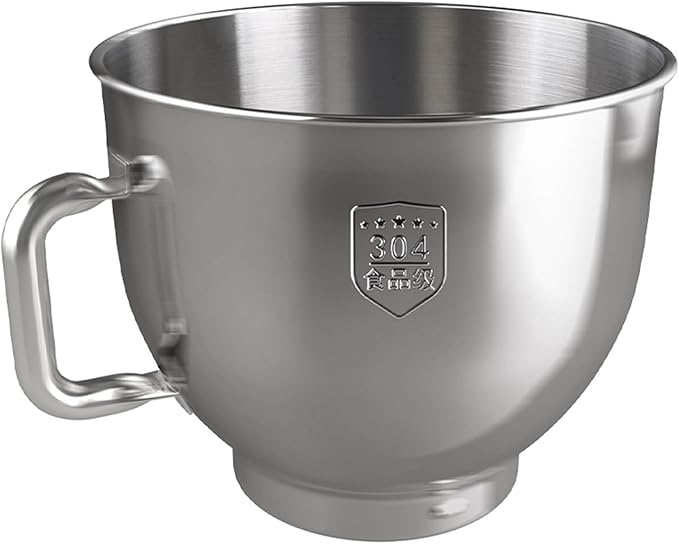 Blender and Noodle Hook Egg Beating Paddle Kneading Bucket Stainless Steel Blender Accessories Parts(8L Noodle Bucket)