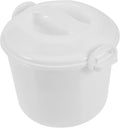 Healifty Microwave Rice Cooker with Lid 3L Capacity Microwave Rice Steamer Convenient Food Box for Family Meals Versatile Steamer for Home Cooking