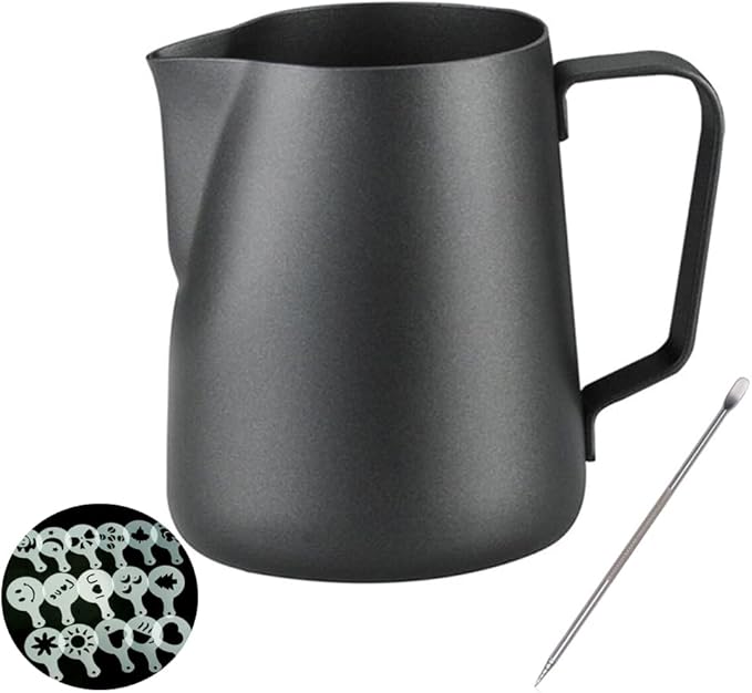 5% Discount For Electric Coffee Roaster Machine And 20 oz Milk tainless Steel Frothing PitcherJug Frother CupWith Coffee Decoration Stencils Mold Tool